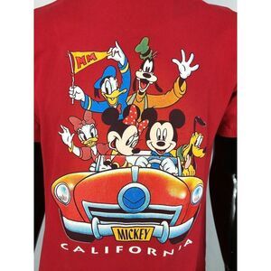 VTG 80s Disney California Mickey Mouse Goofy Pluto Minnie Daisy Donald Duck Tee